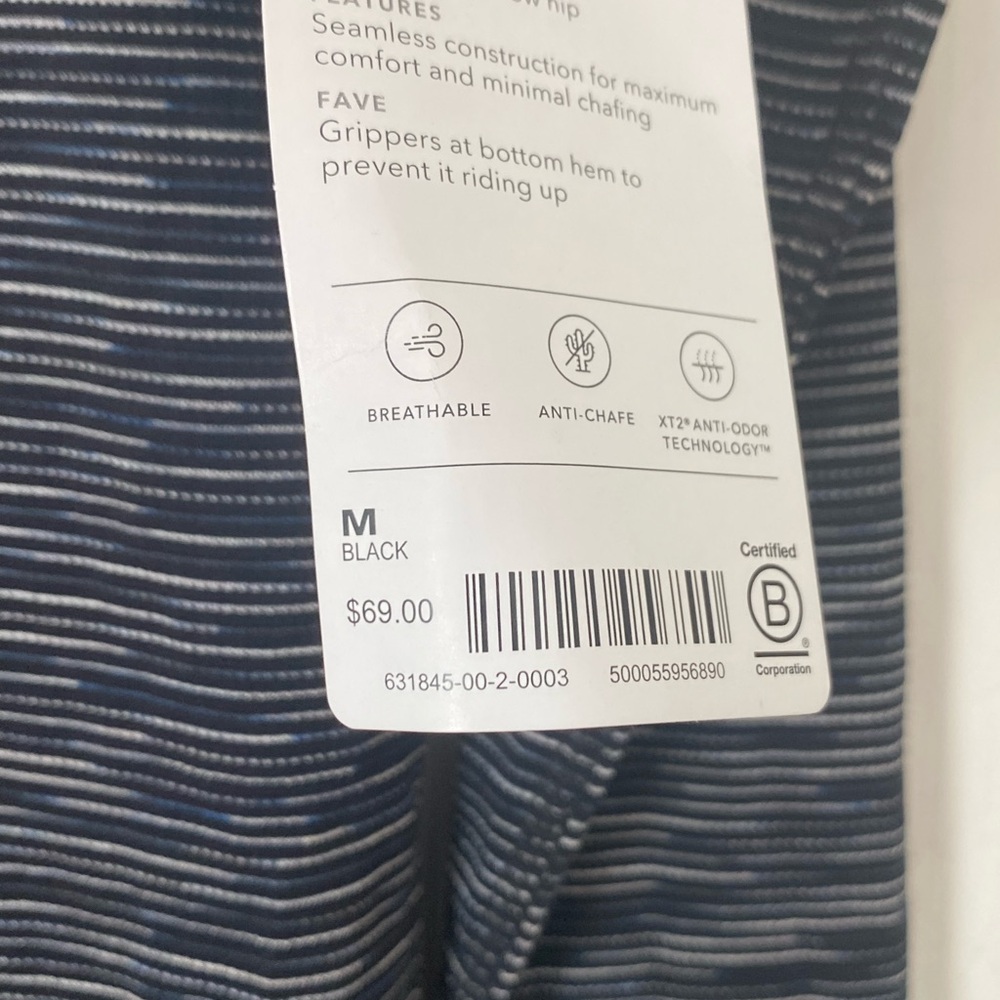 Athleta | Momentum Spacedye Top | Black/Blue | Size M - Picture 9 of 10